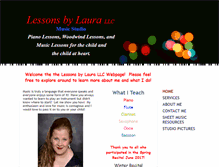 Tablet Screenshot of lessonsbylaura.com